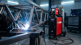 Сварка металлической фермы