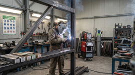 Сварка гаражных ворот из уголка